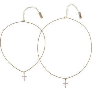 Hallmark Mother’s Day Tear and Share Gold Tone Cross Pendant Necklaces