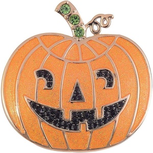 Hallmark Orange Enamel Jack-O-Lantern Pin