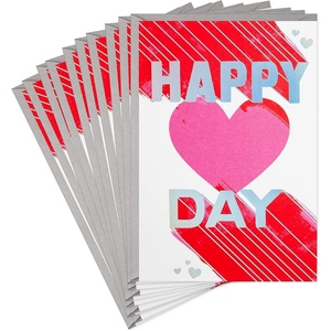 Hallmark Pack of Valentines Day Cards or Galentines Day Cards, Happy Heart Day (10 Valentine’s Day Cards with Envelopes) (5VFE6119)(Bold Happy Heart Day)