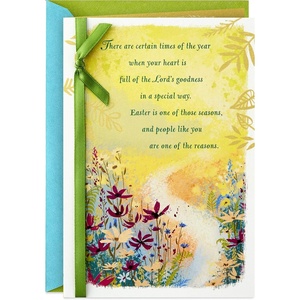 Hallmark Paper Wonder Displayable Pop Up Easter Card (Blessings to You Church)(Overflowing Blessings)