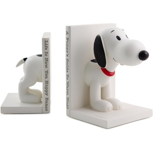 Hallmark Peanuts Bookends, Set of 2 (Sculpted Snoopy) Gift for Grads, Dads, Fans, Collectors, Christmas
