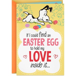 Hallmark Peanuts Easter Card (Pop Up Honeycomb Easter Egg)(Easter  Snoopy with Honeycomb Egg)