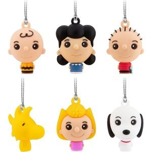Hallmark Peanuts Mini Christmas Ornaments, Shatterproof, Set of 6(Mini Set of 6)
