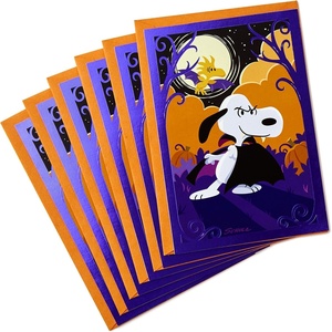Hallmark Peanuts Thanksgiving Cards (4 Cards with Envelopes) Snoopy Parade Balloon(Snoopy  6 Halloween Cards)