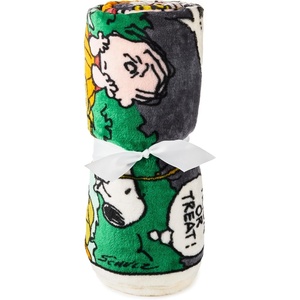 Hallmark Peanuts Throw Blanket, 60×50 (Great Pumpkin Comic Strip) for Kids, Fans, Collectors