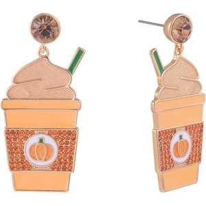 Hallmark Pumpkin Spice Latte Earrings