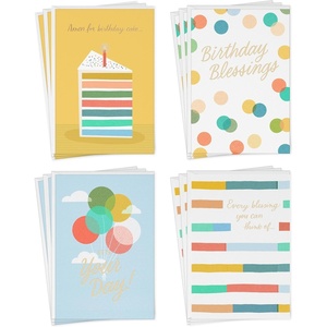 Hallmark Religious Easter Cards Assortment, Painted Flowers (16 Vintage Easter Cards with Envelopes)(Birthday)