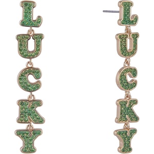Hallmark St. Patrick’s Day Lucky Linear Earrings