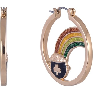 Hallmark St. Patrick’s Day Pot Of Gold Hoop Earrings