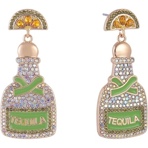 Hallmark Stone and Enamel Tequila Earrings