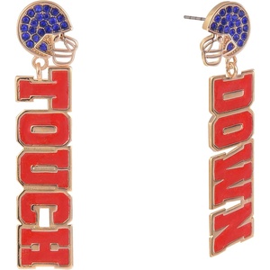 Hallmark Touch Down Football Earrings