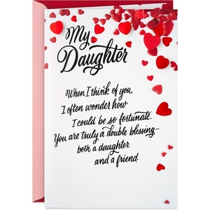 Hallmark Valentines Day Card for Daughter (Daughter and Friend)