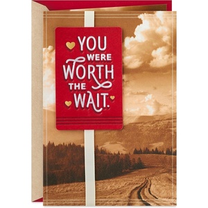 Hallmark Valentine’s Day Card for Wife or Girlfriend (All the Ways You Make Me Happy)(Worth the Wait)