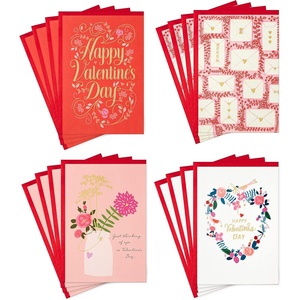 Hallmark Valentine’s Day Cards Assortment, 16 Cards with Envelopes (Floral Designs, Gold Foil Accented) for Adults