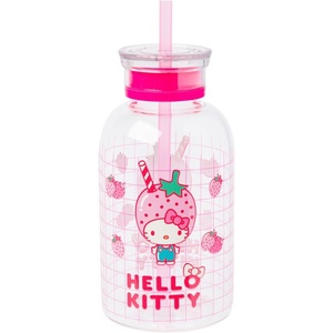 Silver Buffalo Rainbow Brite Featuring Twink, Puppy Brite, and Starlite Plastic Milk Carton Pitcher Bottle, 16.2 Ounces(Hello Kitty Strawberry Milk)