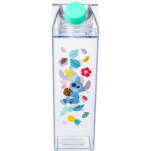 Silver Buffalo Rainbow Brite Featuring Twink, Puppy Brite, and Starlite Plastic Milk Carton Pitcher Bottle, 16.2 Ounces(Lilo and Stitch Tropical)