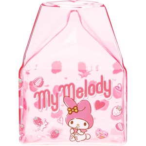 Silver Buffalo Rainbow Brite Featuring Twink, Puppy Brite, and Starlite Plastic Milk Carton Pitcher Bottle, 16.2 Ounces(My Melody Strawberry)