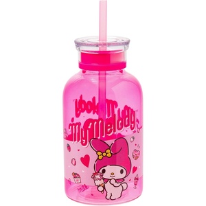 Silver Buffalo Rainbow Brite Featuring Twink, Puppy Brite, and Starlite Plastic Milk Carton Pitcher Bottle, 16.2 Ounces(My Melody Strawberry Sweets)