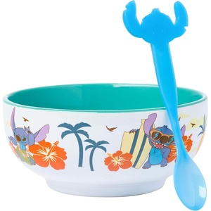 Silver Buffalo Rainbow Brite Sitting with Twink Stars 9″ Coupe Ceramic Dinner Bowl(Disney Lilo and Stitch Tropical)