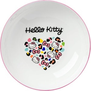 Silver Buffalo Rainbow Brite Sitting with Twink Stars 9″ Coupe Ceramic Dinner Bowl(Hello Kitty Leopard Heart)