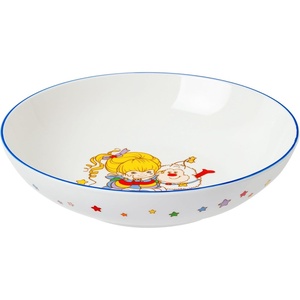Silver Buffalo Rainbow Brite Sitting with Twink Stars 9″ Coupe Ceramic Dinner Bowl(Multicolor)