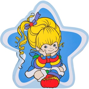 Silver Buffalo Rainbow Brite Star Large Die Cut MDF Box Wall Sign, 7.13” x 1.18” x 6.97”