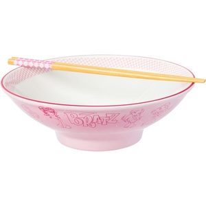 Silver Buffalo Rainbow Brite and Twink Ceramic Ramen Bowl with Chopsticks and Spoon, 20 Ounces(Bratz (Big))