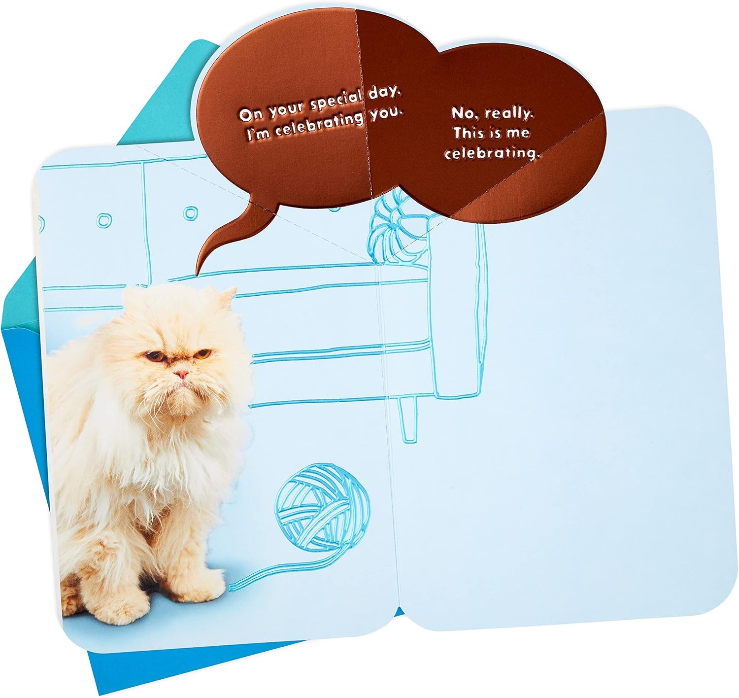 image:imageHallmark Cat Mom Card from Cat Glad I Adopted You for Mothers Day Birthday Kitten Adoption DayBrown