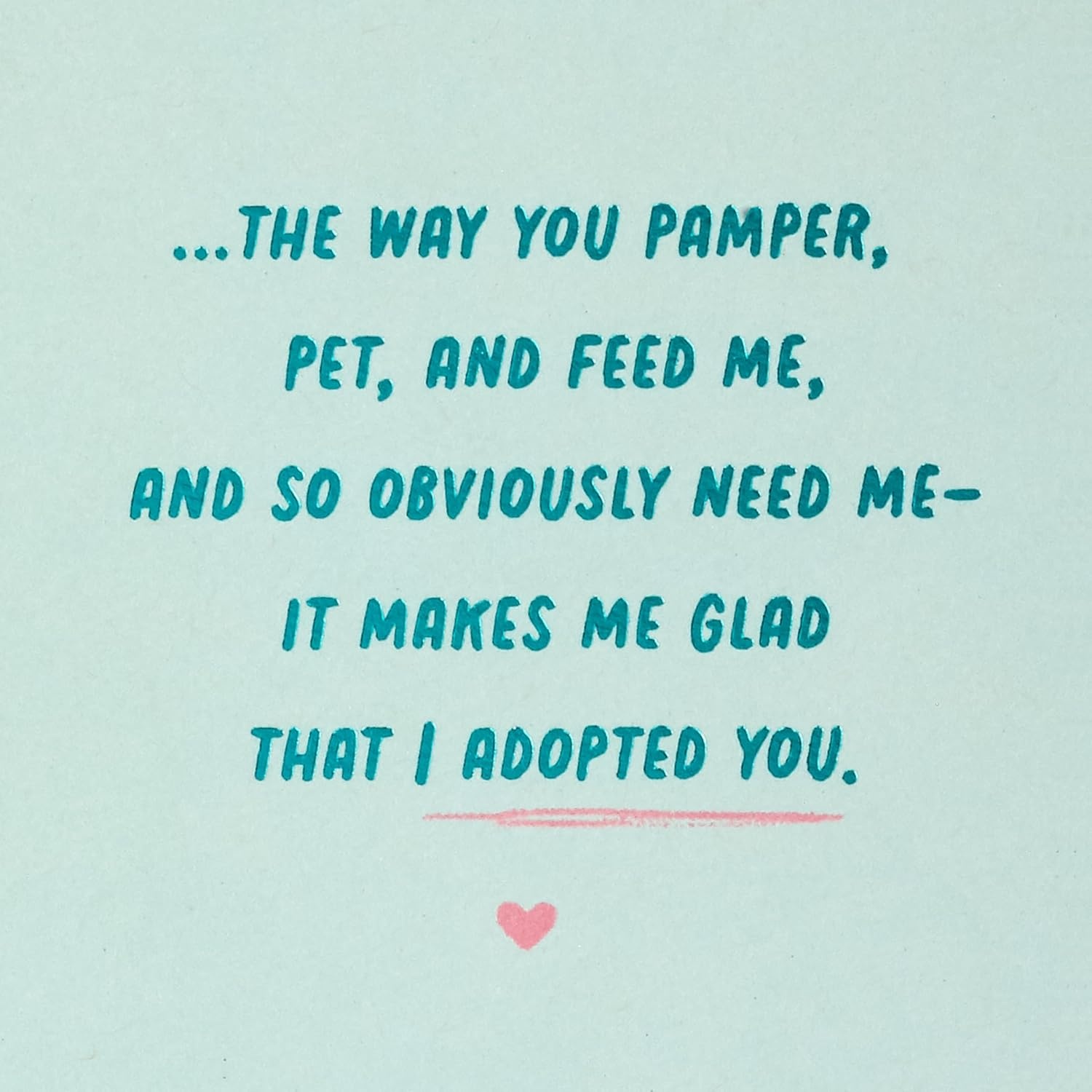 image:imageHallmark Cat Mom Card from Cat Glad I Adopted You for Mothers Day Birthday Kitten Adoption DayTeal