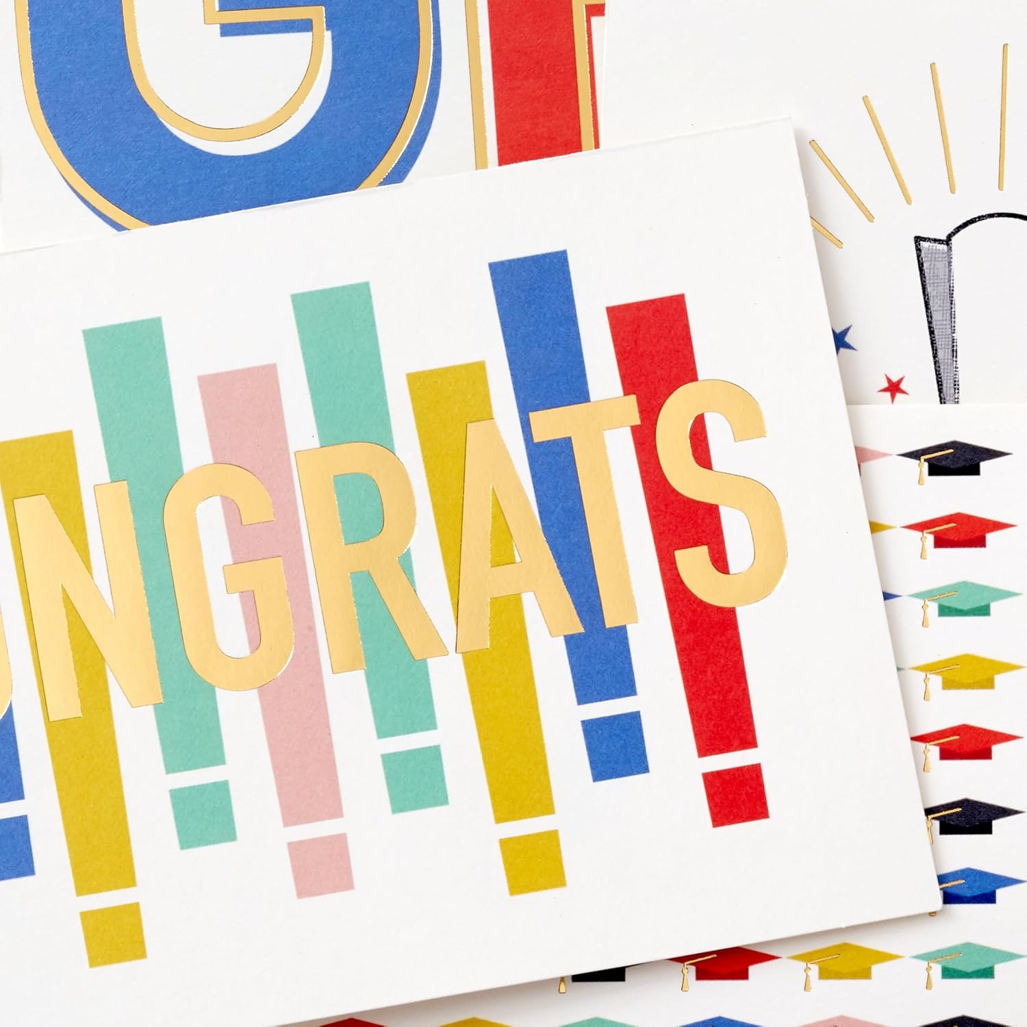 image:imageHallmark Graduation Cards Bulk Assortment Colorful Congrats 36 Cards and Envelopes 6 DesignsColorful Congrats