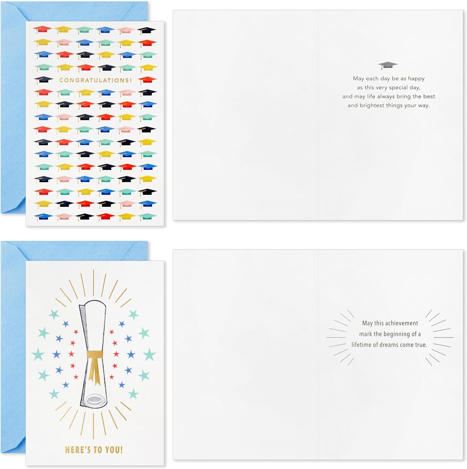 image:imageHallmark Graduation Cards Bulk Assortment Colorful Congrats 36 Cards and Envelopes 6 DesignsColorful Congrats