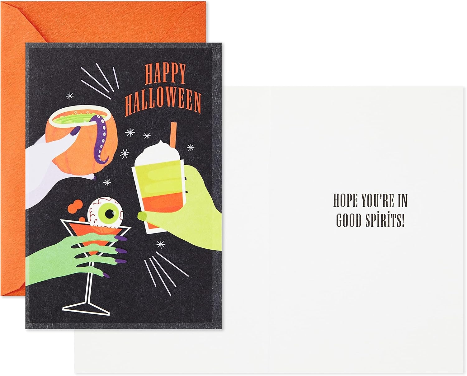 image:imageHallmark Hocus Pocus Pack of Halloween Cards Sanderson Sisters 4 Cards with EnvelopesCocktails and Ghosts 6 Cards