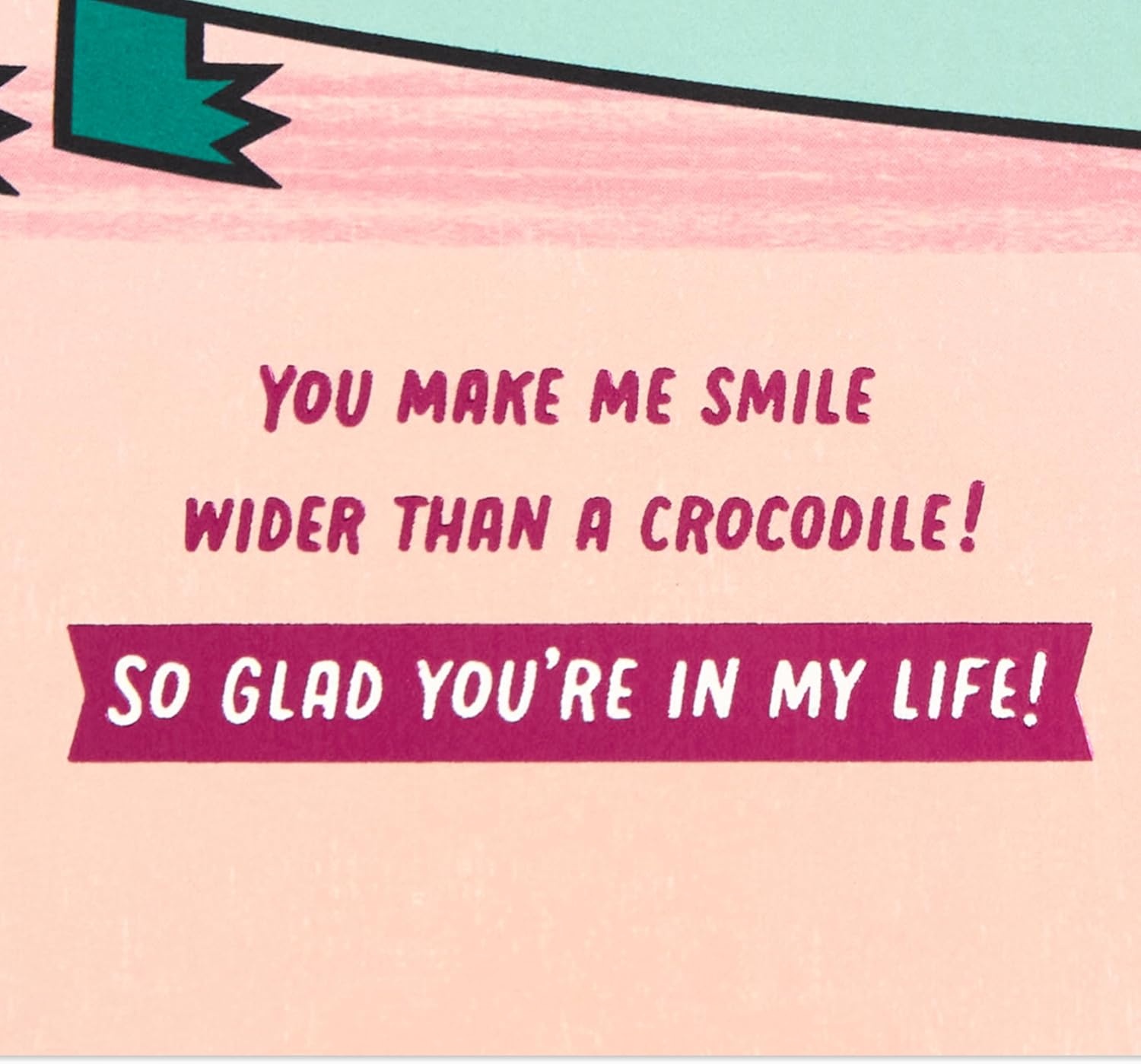 image:imageHallmark Love Card Heart in Envelope for Anniversary Romantic Birthday Sweetest DaySmile Wider than a Crocodile