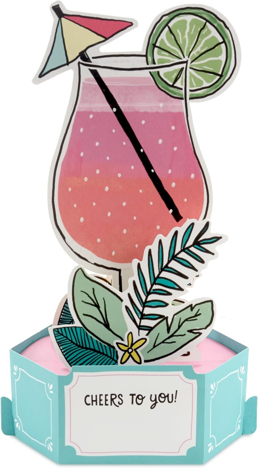image:imageHallmark Paper Wonder Funny 3D Pop Up Card Sassy Drink for Birthday Bachelorette Party Graduation Congratulations Promotion