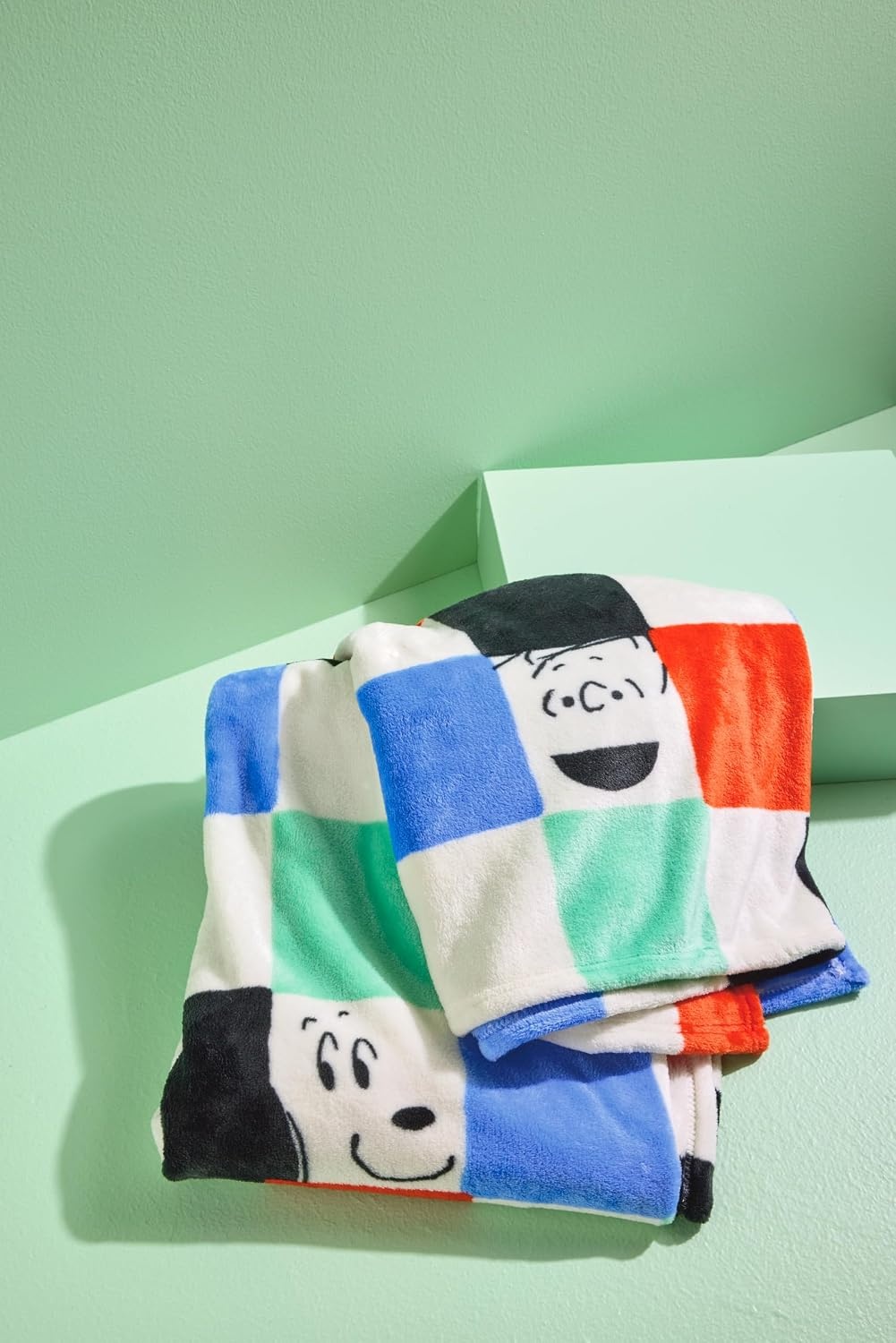 image:imageHallmark Peanuts Gang Checkered Throw Blanket 50 x 60 Snoopy Charlie Brown Linus Lucy Peppermint Patty Pigpen Sally Schroeder