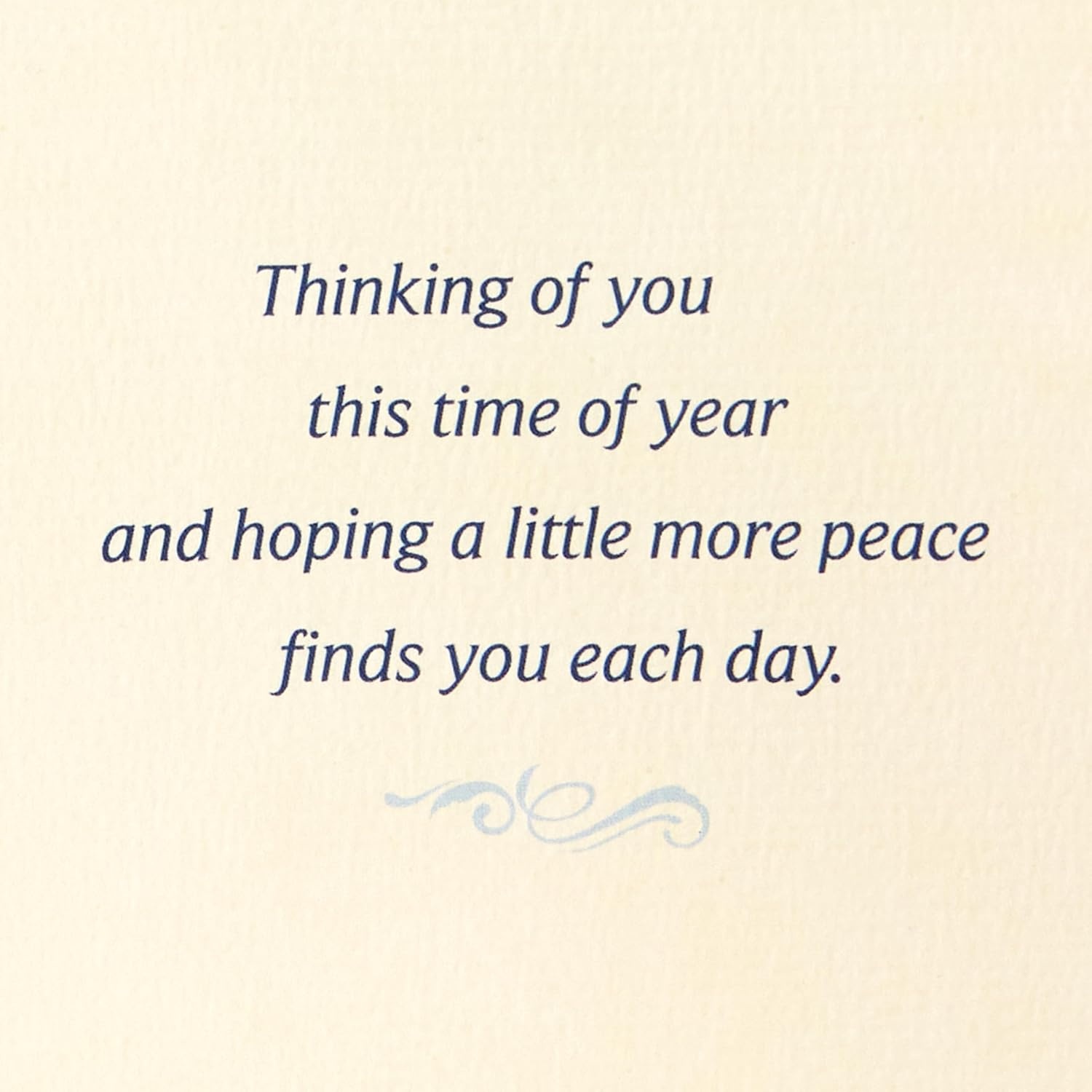 image:imageHallmark Sympathy Card for Anniversary of Death Caring Thoughts Never Stopped for Widow Widower Friendblue peach purple