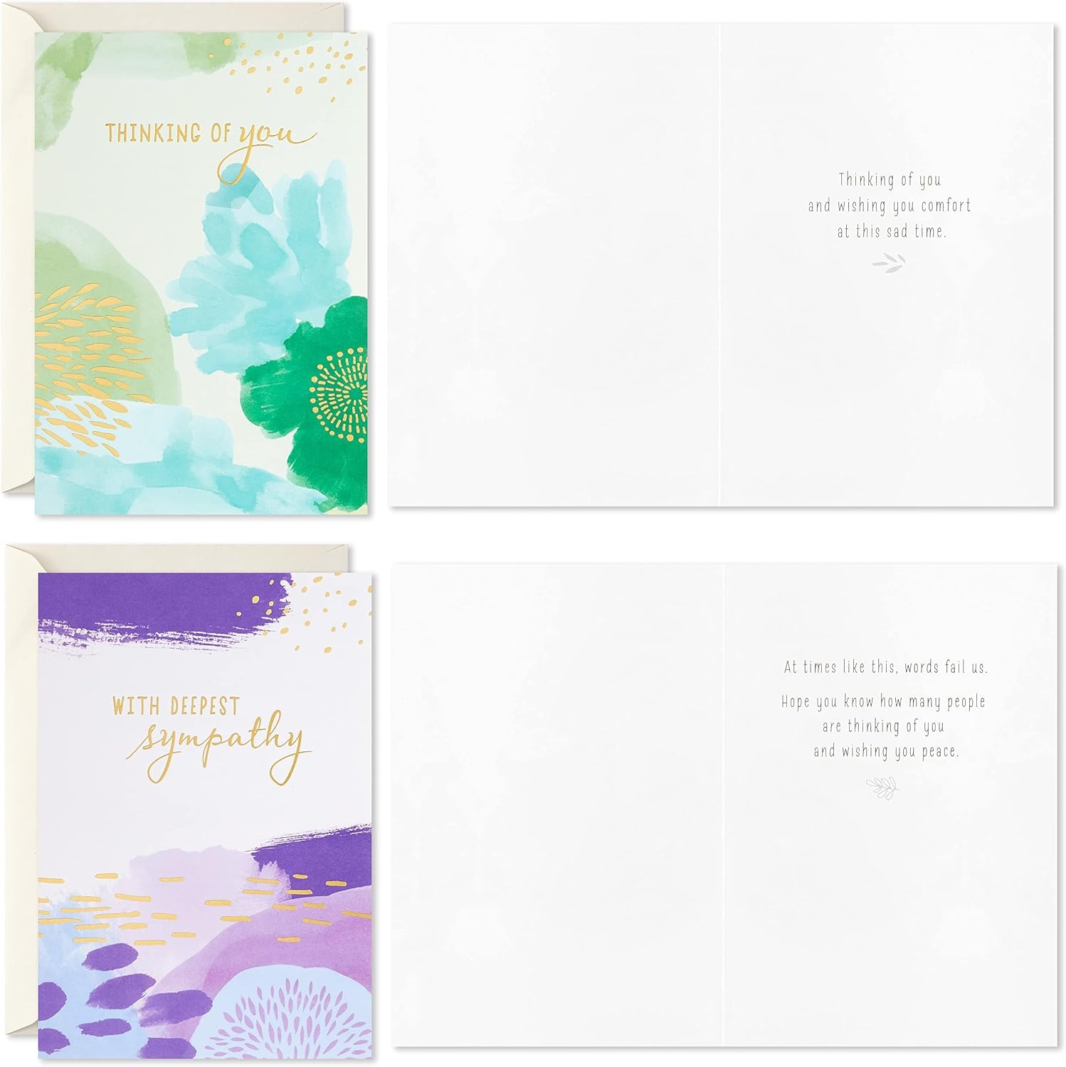 image:imageHallmark Sympathy Cards Assortment Abstract Watercolor 16 Assorted Thinking of You Cards with Envelopes
