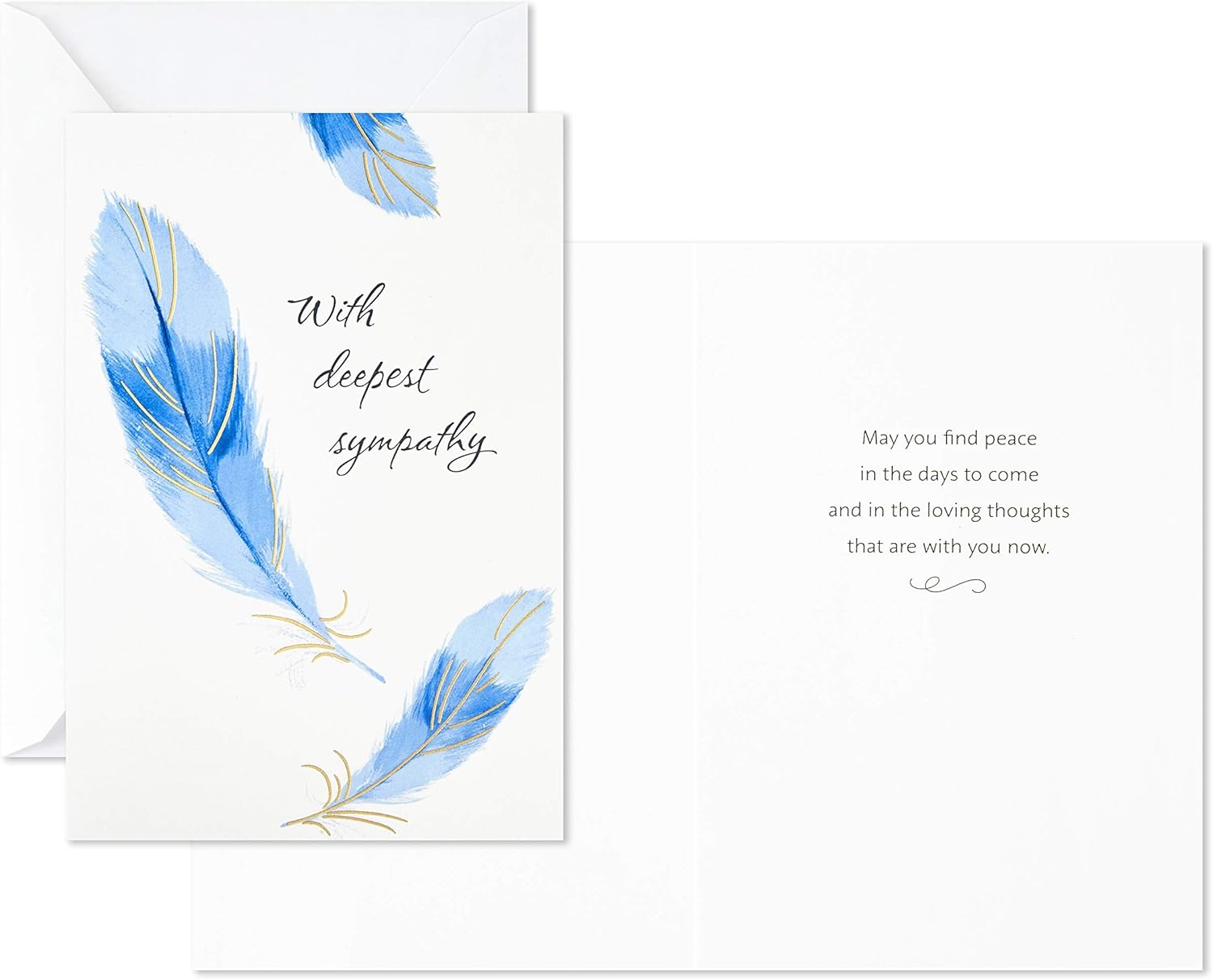 image:imageHallmark Sympathy Cards Assortment Watercolor Nature 12 Assorted Thinking of You Cards with EnvelopesMulticolor