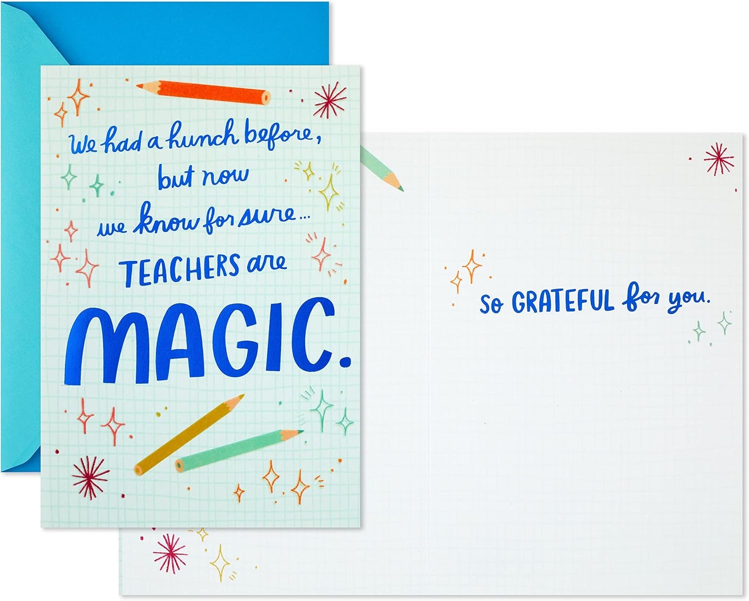 image:imageHallmark Teacher Appreciation Cards Good Teachers Brighten Futures 4 Cards with EnvelopesFor Teacher and Coach 2 Cards with Envelopes