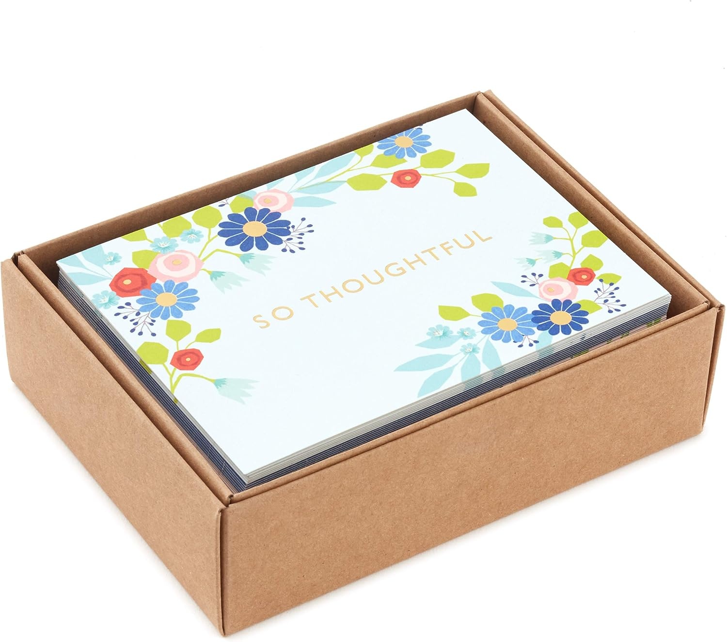 image:imageHallmark Thank You Cards Assortment Folk Art Flowers 36 Thank You Notes with EnvelopesFolk Flowers