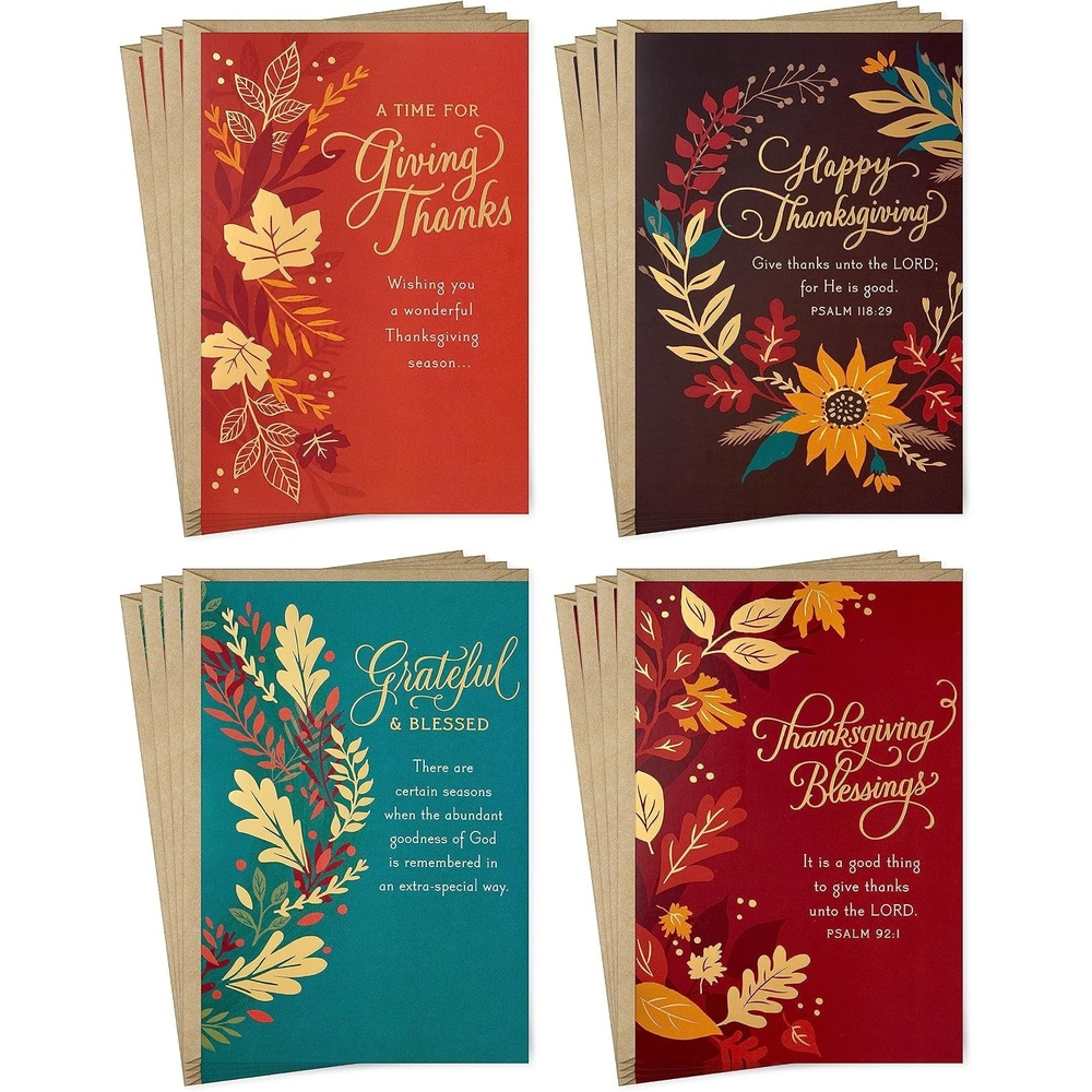 image:imageDaySpring Religious Thanksgiving Cards Assortment 16 Assorted Cards with EnvelopesReligious Thanksgiving