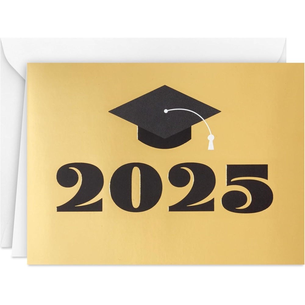 image:imageHallmark 2024 Graduation Thank You Cards 40 Thank You Notes with Envelopes Gold Graduation CapClass of 2025
