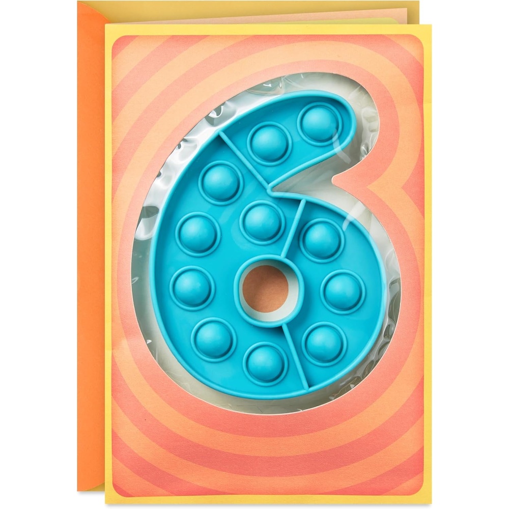 image:imageHallmark 4th Birthday Card for Kids Fuzzy Number6 Year Old