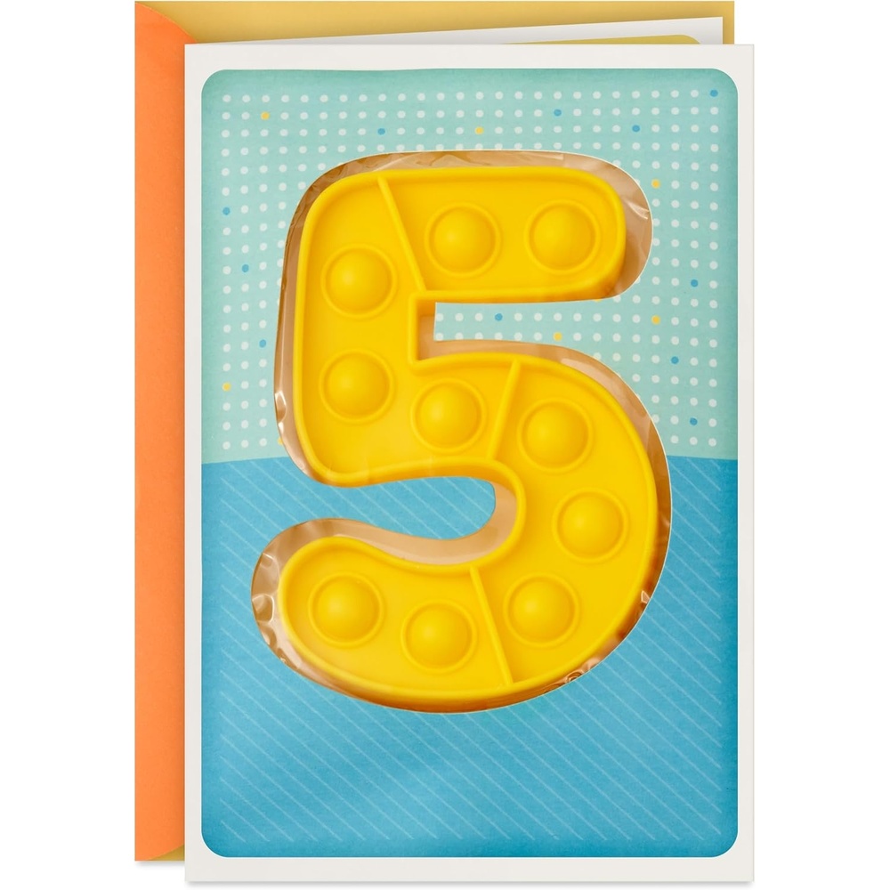 image:imageHallmark 5th Birthday Card for Kids with Detachable Pop It Toy