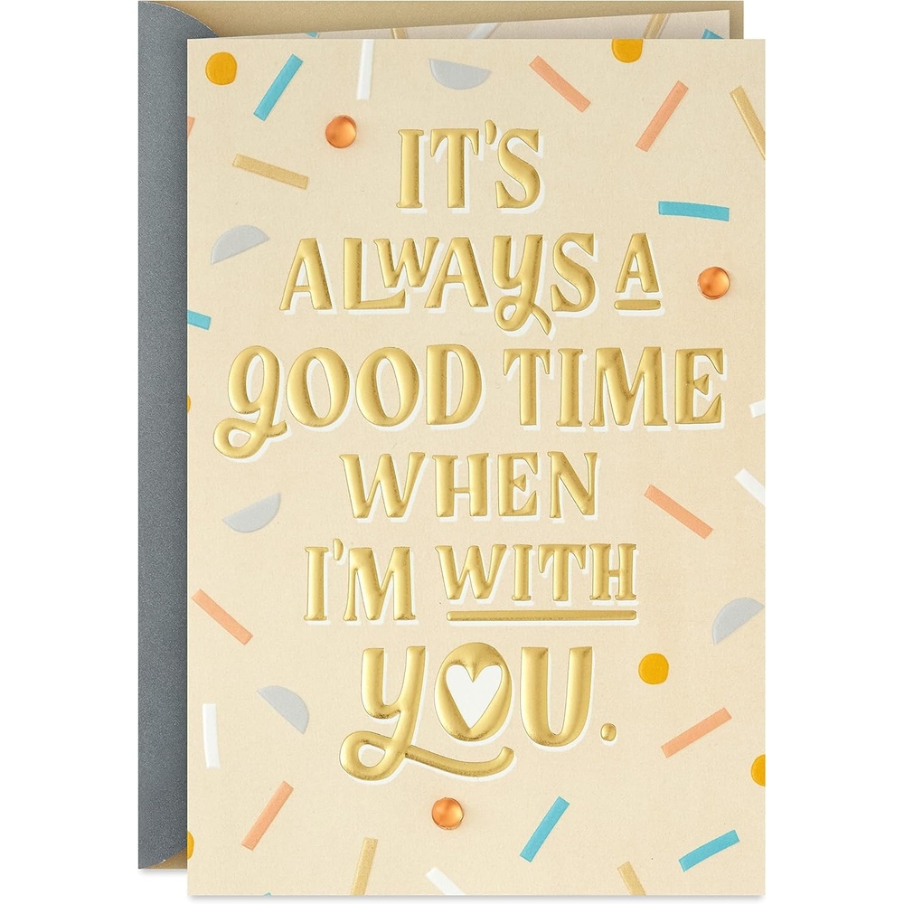 image:imageHallmark Anniversary Card for Husband Wife Boyfriend Girlfriend Toast to YouYellow