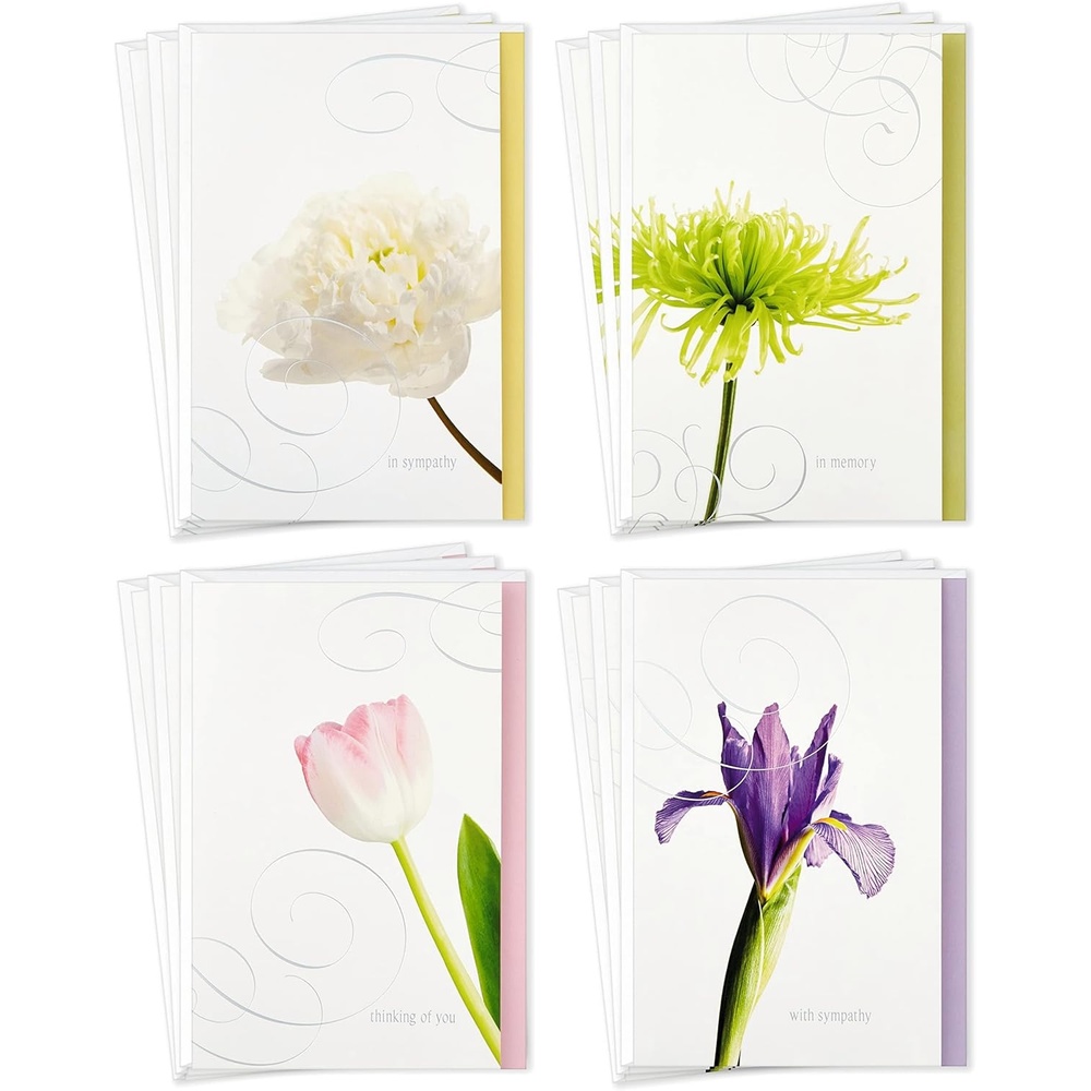 image:imageHallmark Assorted Sympathy Cards Flowers 12 Cards and EnvelopesSympathy Cards