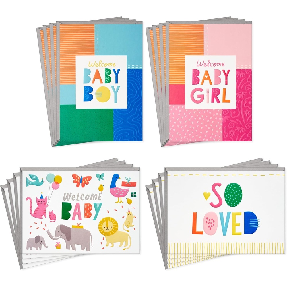 image:imageHallmark Baby Card Assortment 16 Cards with Envelopes for Baby Showers Baby Sprinkles Gender Reveals New Parents
