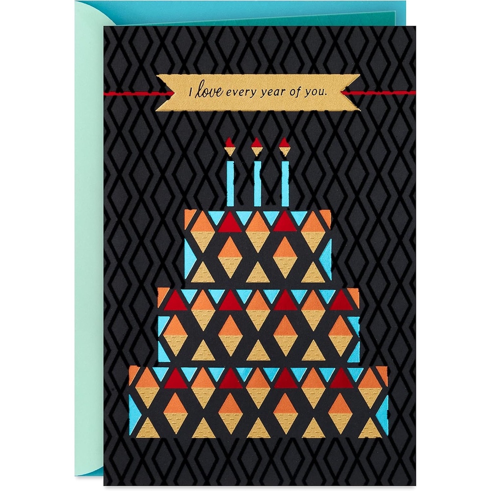 image:imageHallmark Birthday Card for Husband Plaid with FlowerBirthday Cake