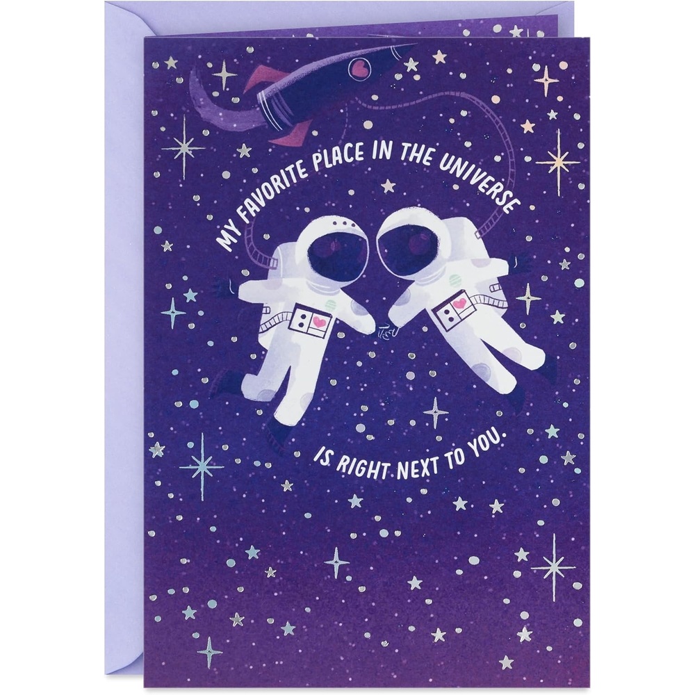 image:imageHallmark Birthday Card for Husband Wife Boyfriend Girlfriend Astronauts Favorite Place in the UniverseFavorite Place in the Universe