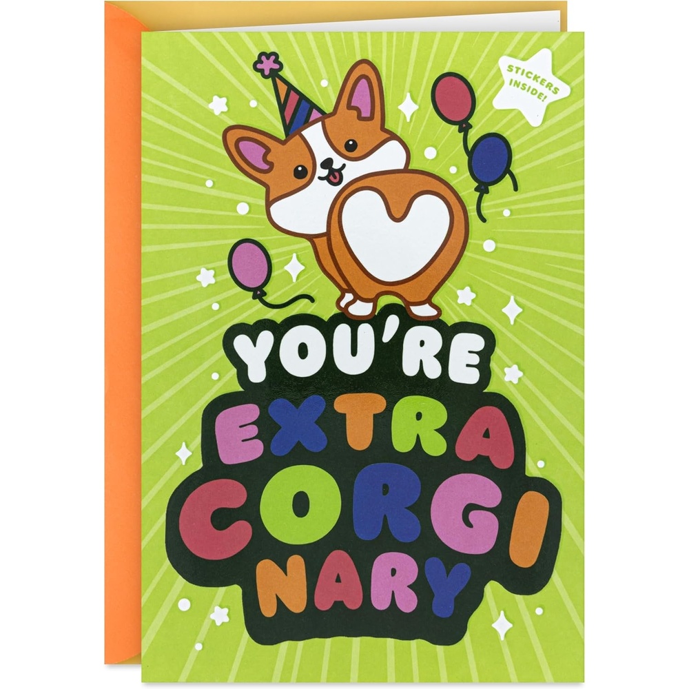 image:imageHallmark Birthday Card for Kids Monster Truck StickerYoure ExtraCorgiNary